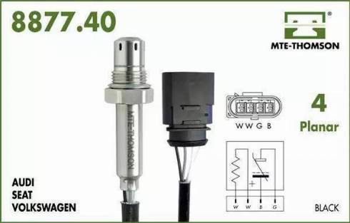 MTE-Thomson 8877.40.060 - Lambda zonde autospares.lv