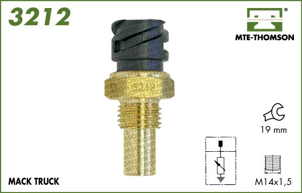 MTE-Thomson 3212 - Devējs, Dzesēšanas šķidruma temperatūra www.autospares.lv