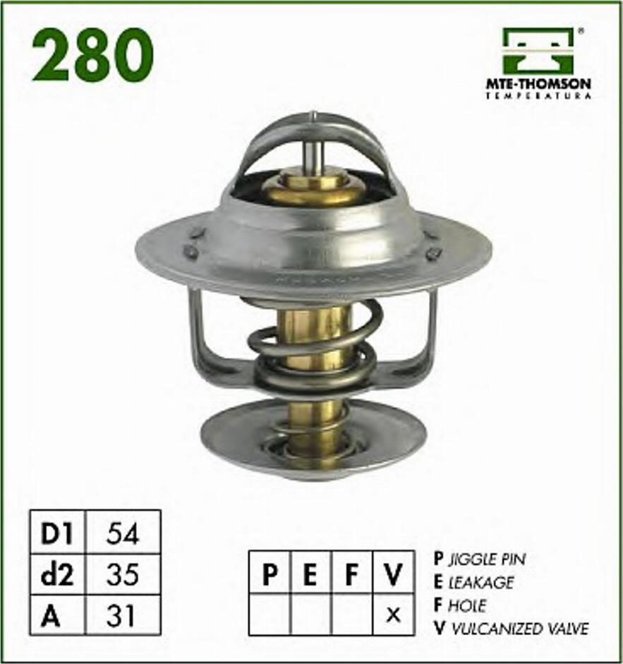 MTE-Thomson 280.87 - Termostats, Dzesēšanas šķidrums www.autospares.lv