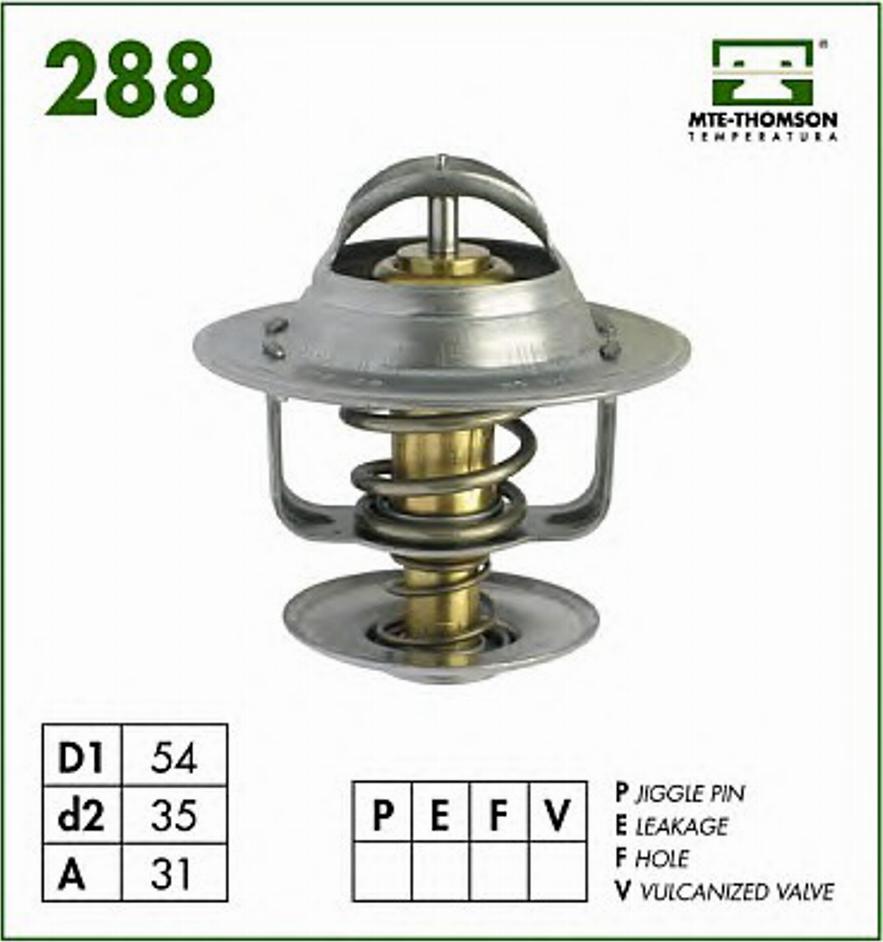 MTE-Thomson 288.87 - Termostats, Dzesēšanas šķidrums autospares.lv