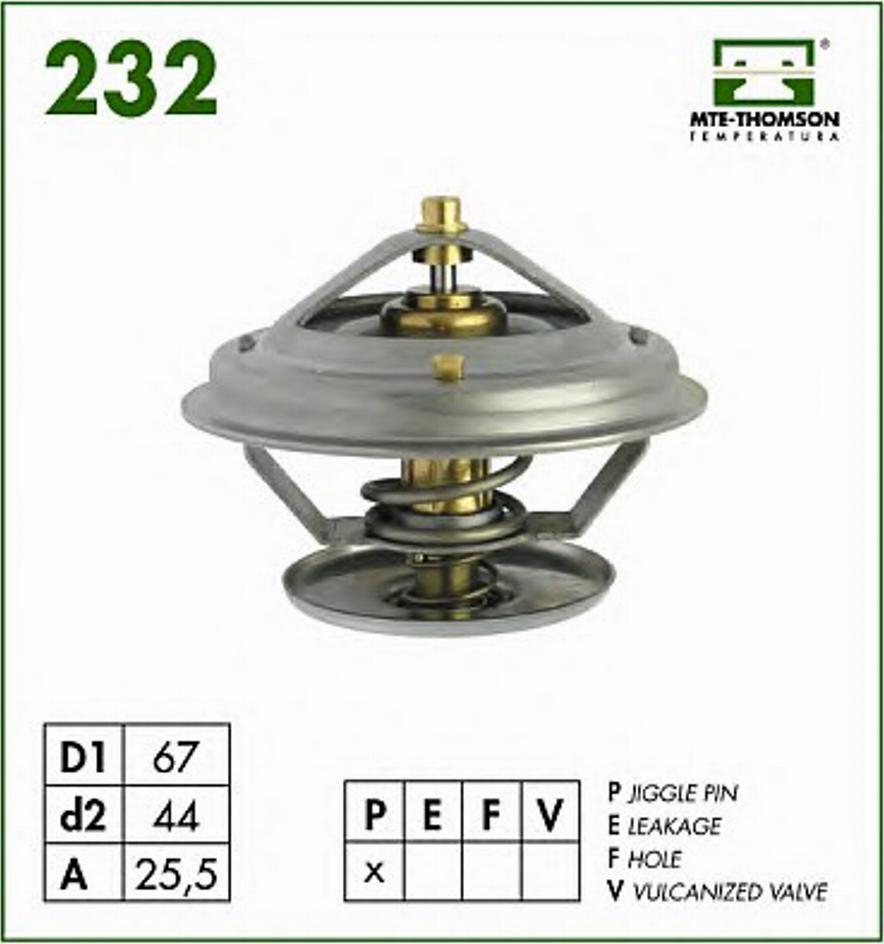 MTE-Thomson 232.79 - Coolant thermostat / housing www.autospares.lv