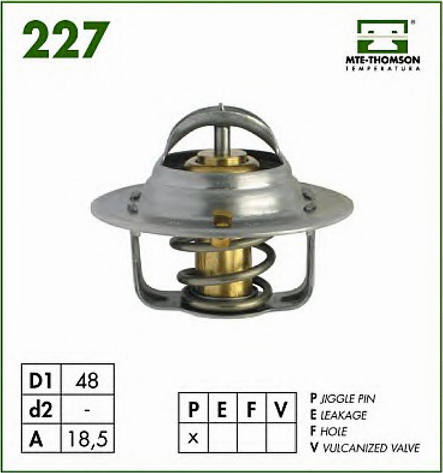 MTE-Thomson 227.92 - Termostats, Dzesēšanas šķidrums www.autospares.lv