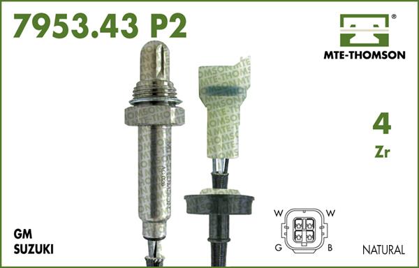 MTE-Thomson 7953.43.063P2 - Lambda zonde www.autospares.lv