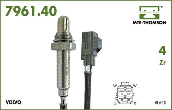 MTE-Thomson 7961.40.045 - Лямбда-зонд, датчик кислорода www.autospares.lv