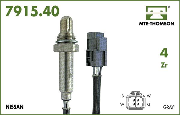 MTE-Thomson 7915.40.087 - Лямбда-зонд, датчик кислорода www.autospares.lv