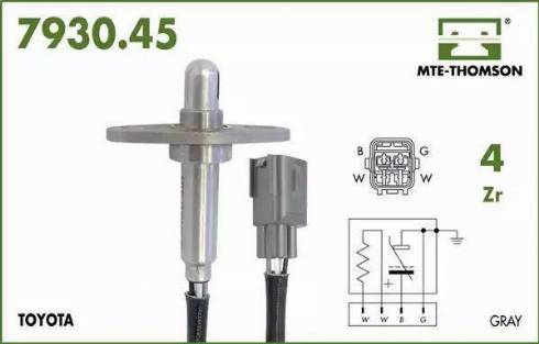 MTE-Thomson 7930.45.032 - Лямбда-зонд, датчик кислорода www.autospares.lv