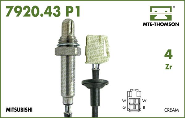 MTE-Thomson 7920.43.090P1 - Лямбда-зонд, датчик кислорода www.autospares.lv