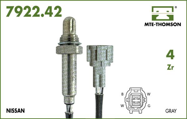 MTE-Thomson 7922.42.063 - Лямбда-зонд, датчик кислорода www.autospares.lv