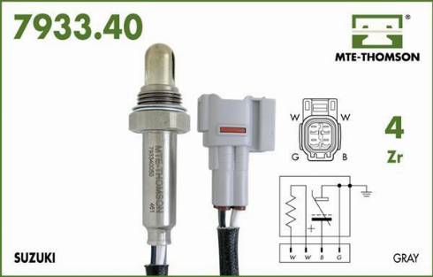 MTE-Thomson 7933.40.040 - Lambda zonde autospares.lv