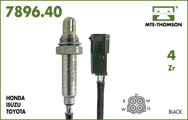 MTE-Thomson 7896.40.090 - Лямбда-зонд, датчик кислорода www.autospares.lv