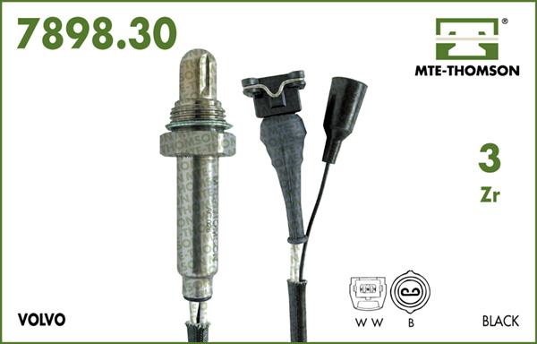 MTE-Thomson 7898.30.090 - Лямбда-зонд, датчик кислорода www.autospares.lv