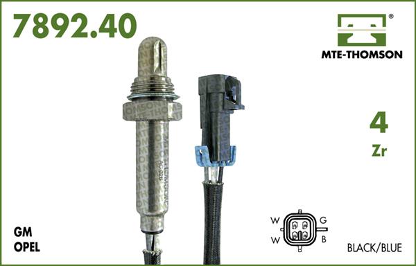 MTE-Thomson 7892.40.075 - Лямбда-зонд, датчик кислорода www.autospares.lv