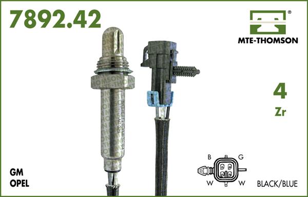 MTE-Thomson 7892.42.037 - Лямбда-зонд, датчик кислорода www.autospares.lv