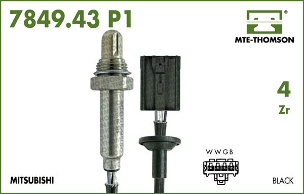 MTE-Thomson 7849.43.057P1 - Лямбда-зонд, датчик кислорода www.autospares.lv