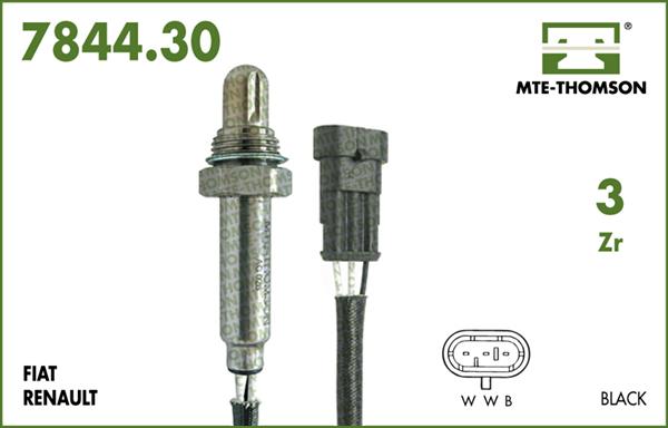 MTE-Thomson 7844.30.095 - Лямбда-зонд, датчик кислорода www.autospares.lv