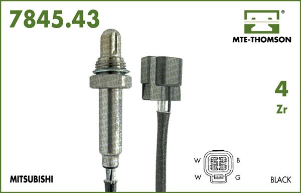 MTE-Thomson 7845.43.057 - Лямбда-зонд, датчик кислорода www.autospares.lv