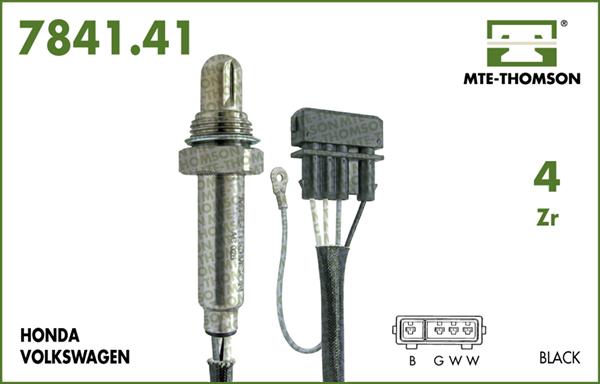 MTE-Thomson 7841.41.101 - Лямбда-зонд, датчик кислорода www.autospares.lv