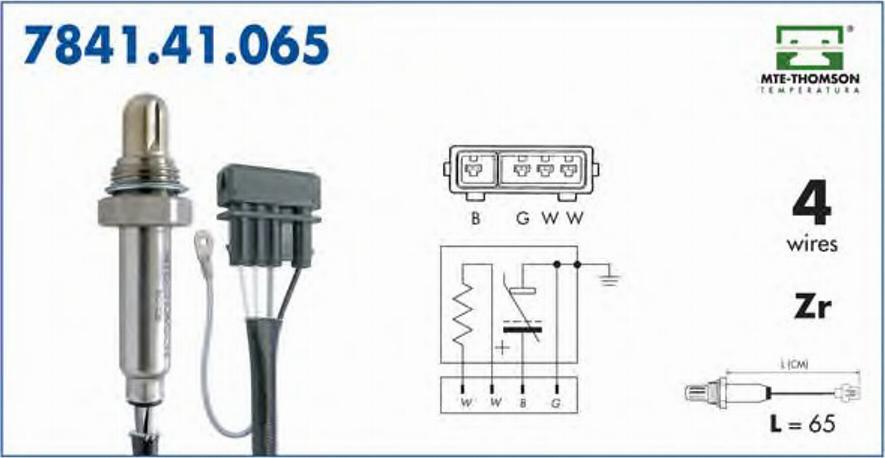 MTE-Thomson 784141065 - Lambda Sensor www.autospares.lv