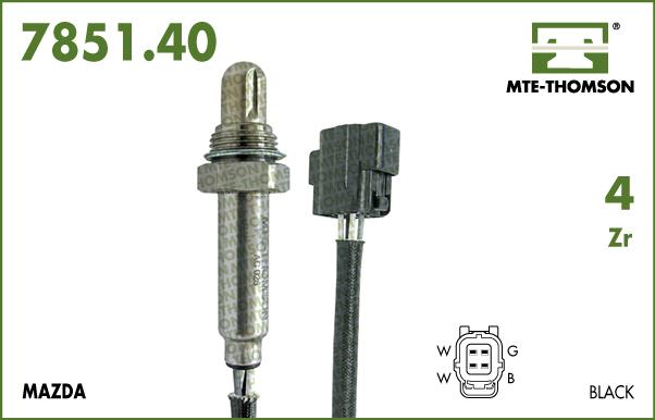 MTE-Thomson 7851.40.046 - Лямбда-зонд, датчик кислорода www.autospares.lv