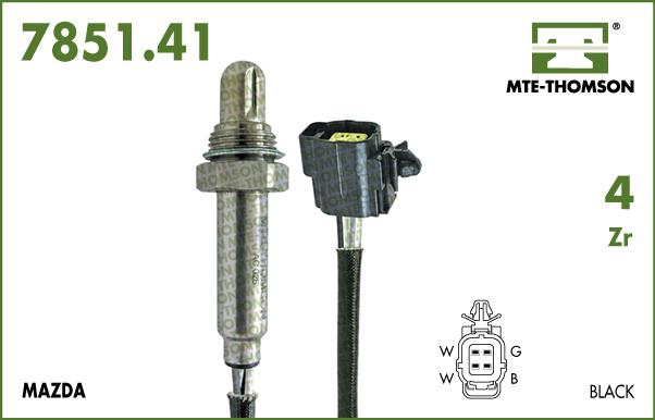 MTE-Thomson 7851.41.057 - Лямбда-зонд, датчик кислорода www.autospares.lv