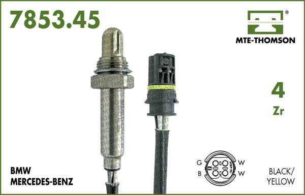 MTE-Thomson 7853.45.064 - Лямбда-зонд, датчик кислорода www.autospares.lv