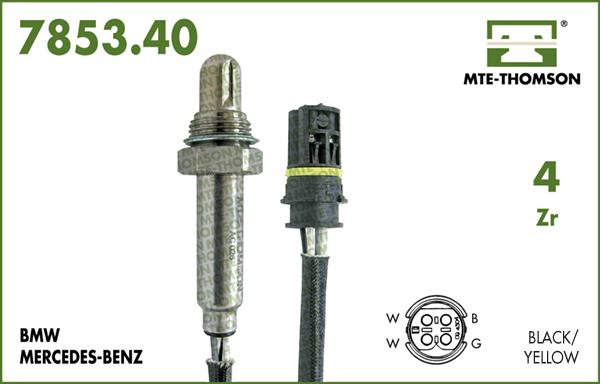 MTE-Thomson 7853.40.030 - Лямбда-зонд, датчик кислорода www.autospares.lv