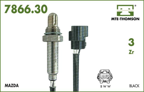 MTE-Thomson 7866.30.042 - Лямбда-зонд, датчик кислорода www.autospares.lv