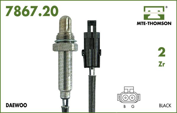 MTE-Thomson 7867.20.038 - Лямбда-зонд, датчик кислорода www.autospares.lv