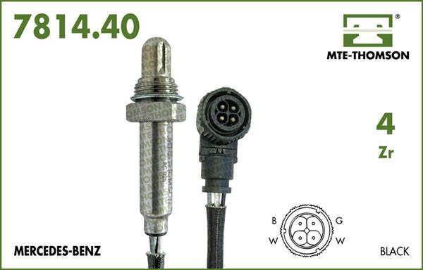 MTE-Thomson 7814.40.027 - Лямбда-зонд, датчик кислорода www.autospares.lv