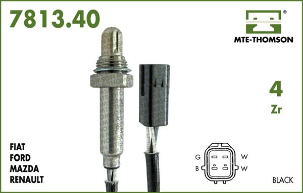 MTE-Thomson 7813.40.035 - Лямбда-зонд, датчик кислорода www.autospares.lv