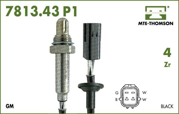 MTE-Thomson 7813.43.035P1 - Лямбда-зонд, датчик кислорода www.autospares.lv