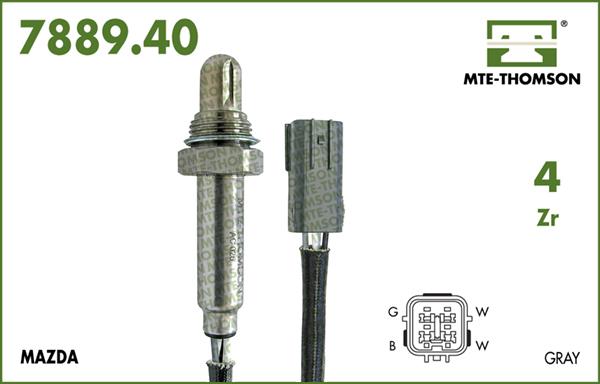 MTE-Thomson 7889.40.020 - Лямбда-зонд, датчик кислорода www.autospares.lv