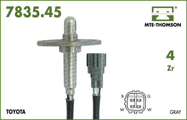 MTE-Thomson 7835.45.085 - Лямбда-зонд, датчик кислорода www.autospares.lv