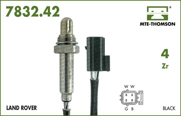 MTE-Thomson 7832.42.057 - Лямбда-зонд, датчик кислорода www.autospares.lv