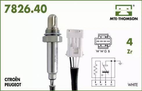 MTE-Thomson 7826.40.063 - Lambda zonde autospares.lv