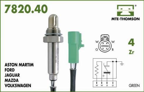 MTE-Thomson 7820.40.030 - Lambda zonde autospares.lv