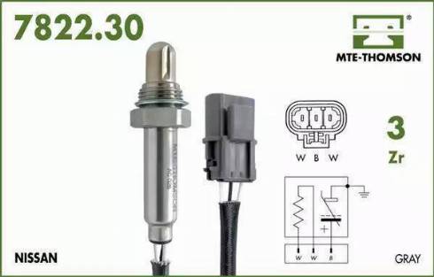 MTE-Thomson 7822.30.038 - Lambda zonde autospares.lv