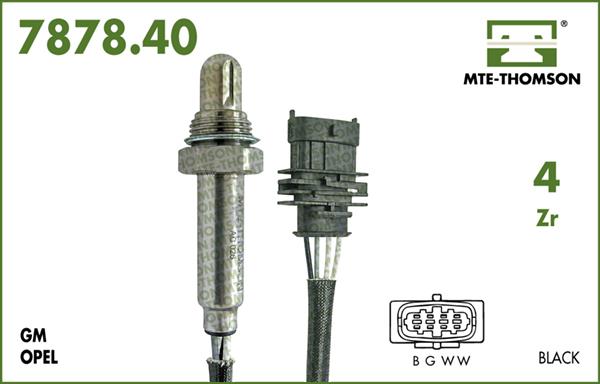 MTE-Thomson 7878.40.057 - Лямбда-зонд, датчик кислорода www.autospares.lv