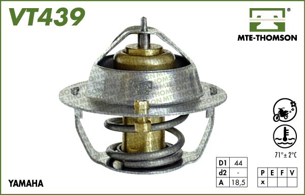 MTE-Thomson VT439.82 - Термостат охлаждающей жидкости / корпус www.autospares.lv