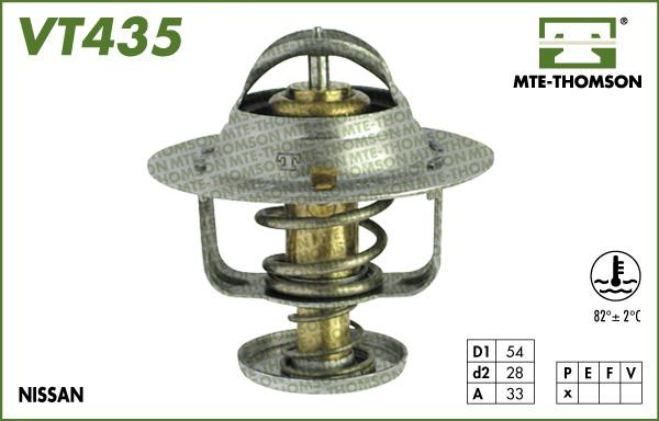 MTE-Thomson VT435.82 - Термостат охлаждающей жидкости / корпус www.autospares.lv