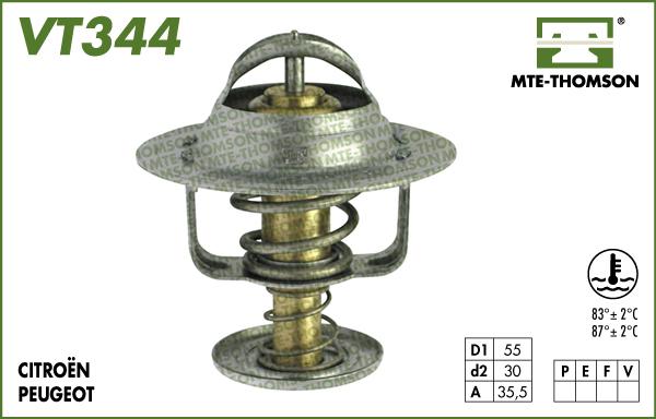 MTE-Thomson VT344.83 - Termostats, Dzesēšanas šķidrums autospares.lv