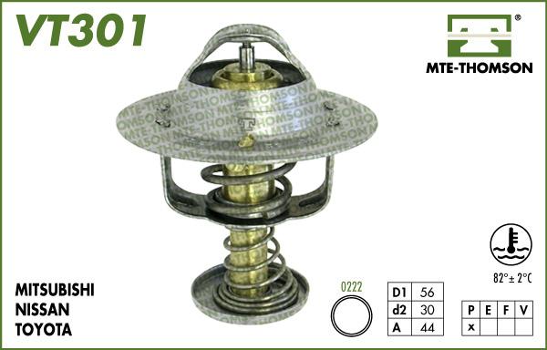 MTE-Thomson VT301.82 - Термостат охлаждающей жидкости / корпус www.autospares.lv