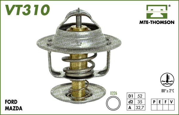 MTE-Thomson VT310.88 - Термостат охлаждающей жидкости / корпус www.autospares.lv