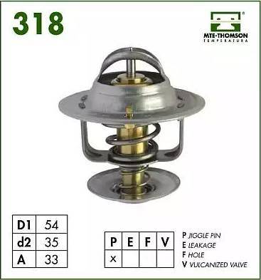 MTE-Thomson VT318.83 - Termostats, Dzesēšanas šķidrums autospares.lv