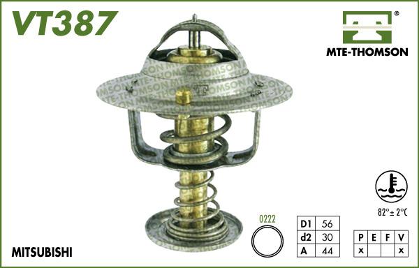 MTE-Thomson VT387.88 - Термостат охлаждающей жидкости / корпус www.autospares.lv