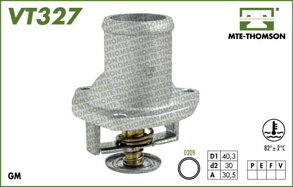 MTE-Thomson VT327.82 - Термостат охлаждающей жидкости / корпус www.autospares.lv