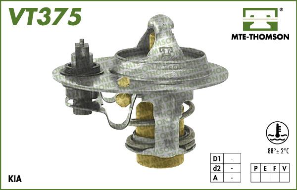 MTE-Thomson VT375.88 - Термостат охлаждающей жидкости / корпус www.autospares.lv