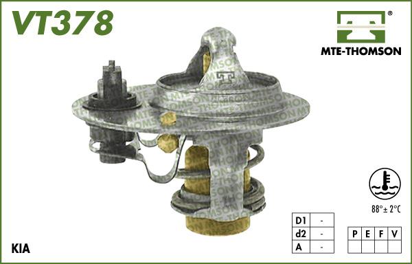 MTE-Thomson VT378.88 - Термостат охлаждающей жидкости / корпус www.autospares.lv