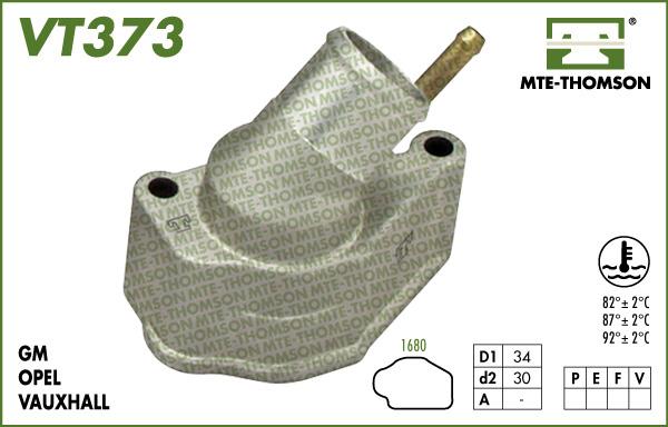 MTE-Thomson VT373.92 - Термостат охлаждающей жидкости / корпус www.autospares.lv