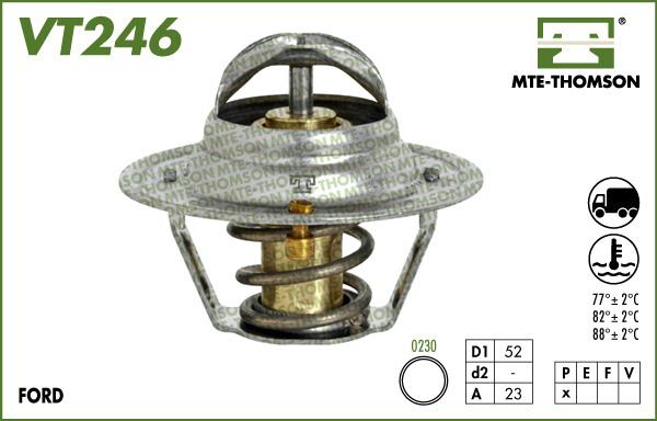 MTE-Thomson VT246.88 - Термостат охлаждающей жидкости / корпус www.autospares.lv